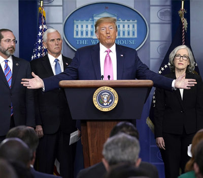 de-amerikaanse-president-donald-trump-spreekt-de-pers-toe de-amerikaanse-president-donald-trump-spreekt-de-pers-toe