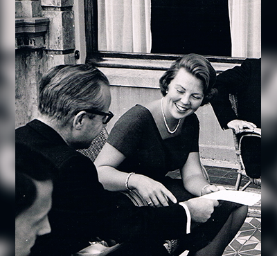 Arie den Hollander met prinses Beatrix Arie den Hollander met prinses Beatrix