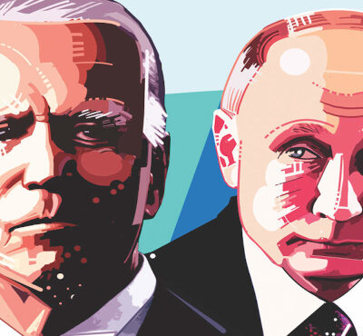 Joe Biden en Vladimir Poetin Joe Biden en Vladimir Poetin