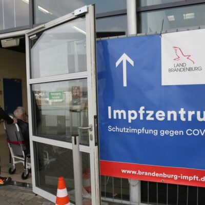 Vaccinatiecentrum in Duitsland. Vaccinatiecentrum in Duitsland.